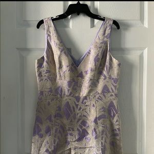 Purple Metallic Cocktail Dress